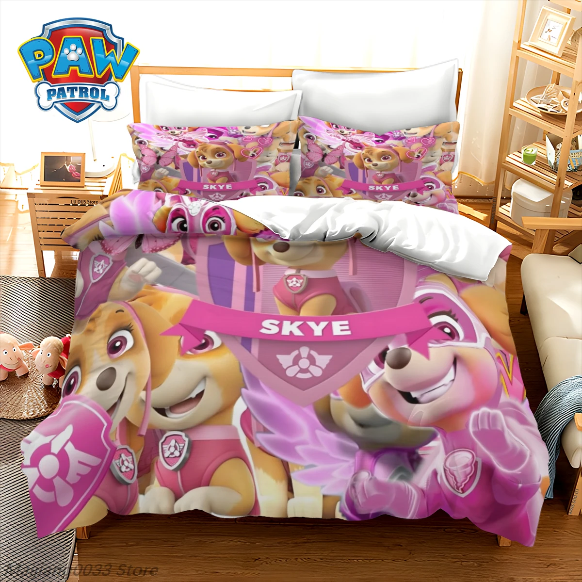 Paw Patrol Duvet Cover Set Anime Style Cute Puppy Quilt Cover & Pillowcase Soft Bedding Gift for Boys Girls
Paw Patrol Duvet Cover Set Anime Style Cute Puppy Quilt Cover & Pillowcase Soft Bedding Gift for Boys Girls
