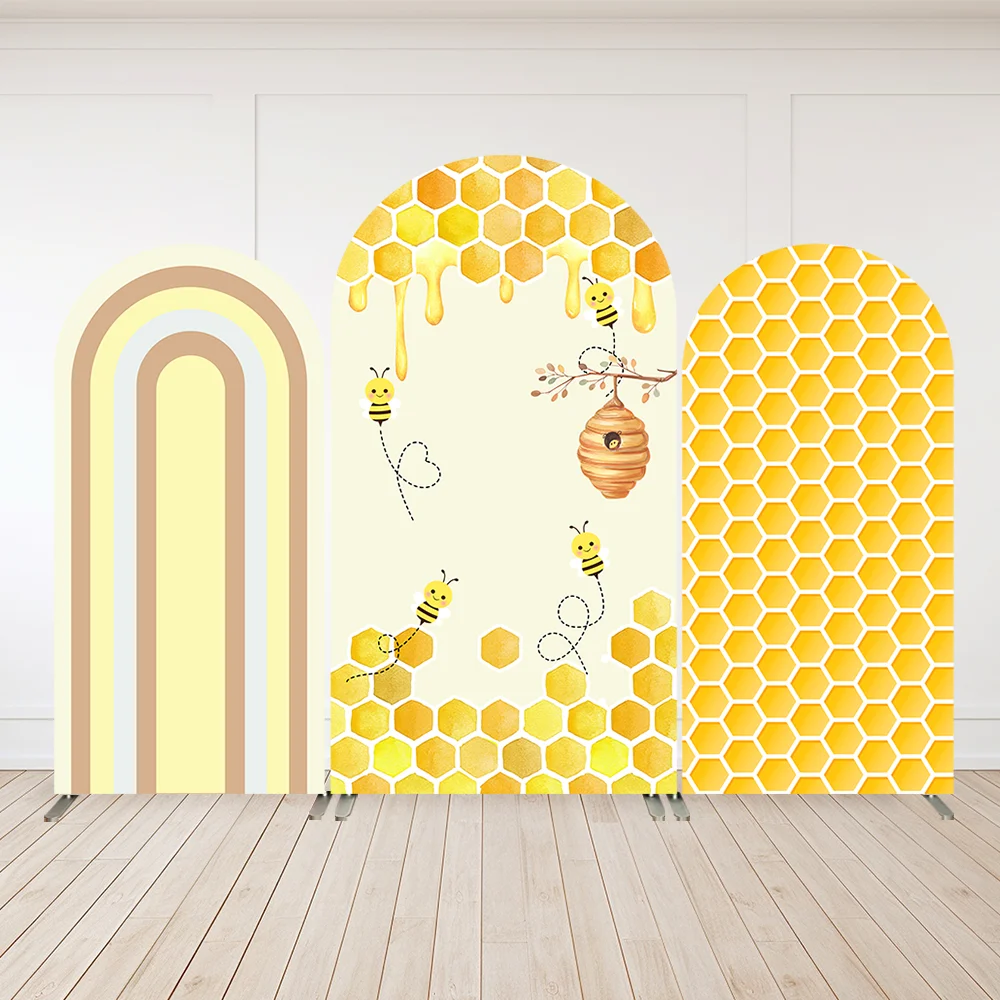 LS Arch Backdrop Covers Sweet Bee Days Birthday Party Banner Wall Rainbows Honeycomb Festa Parties Baby Shower Decors
LS Arch Backdrop Covers Sweet Bee Days Birthday Party Banner Wall Rainbows Honeycomb Festa Parties Baby Shower Decors