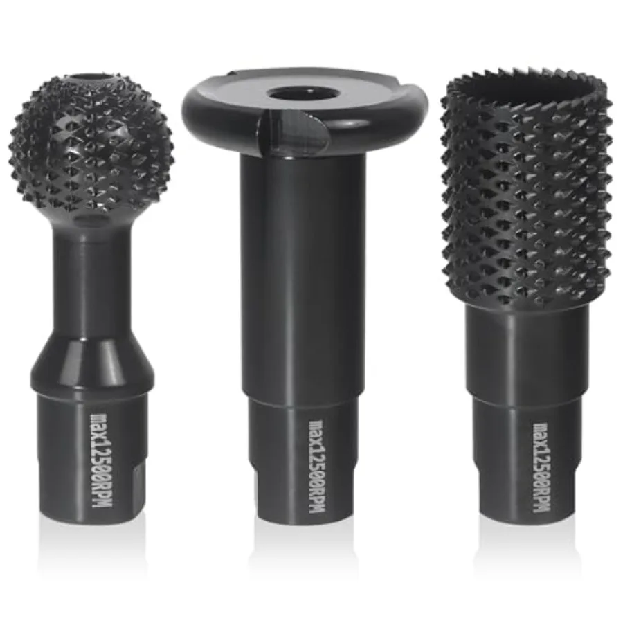3 PCS Upgraded Wood Grinder Ball Gouge with 5/8-11 Thread for 4 1/2 and 5 Inch Angle Grinder Attachments Power Carving Tools wi
3 PCS Upgraded Wood Grinder Ball Gouge with 5/8-11 Thread for 4 1/2 and 5 Inch Angle Grinder Attachments Power Carving Tools wi