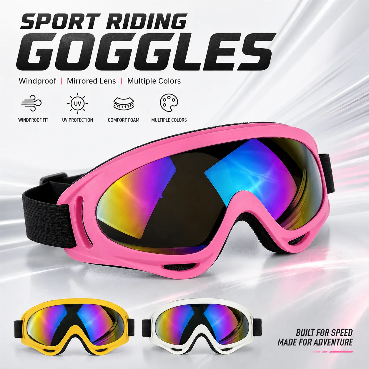 Wind & Sandproof Oversized Goggles - For Motorcycles, Bikes & Outdoor Sports | X400
Wind & Sandproof Oversized Goggles - For Motorcycles, Bikes & Outdoor Sports | X400