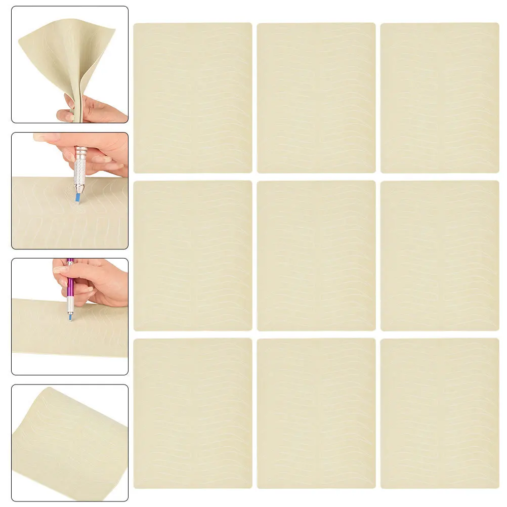 10Pcs Silicone Eyebrow Practice Skin Realistic Texture Microblading Training Tool for Beginners Embroidered Tattoos Skin
10Pcs Silicone Eyebrow Practice Skin Realistic Texture Microblading Training Tool for Beginners Embroidered Tattoos Skin