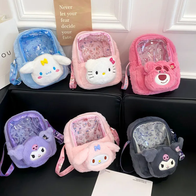 New Sanrio Hello Kitty Bag Cartoon Shoulder Bag Cinnamoroll Melody Crossbody Bag Female Soft Plush Cute Girl Style Messenger Bag
New Sanrio Hello Kitty Bag Cartoon Shoulder Bag Cinnamoroll Melody Crossbody Bag Female Soft Plush Cute Girl Style Messenger Bag