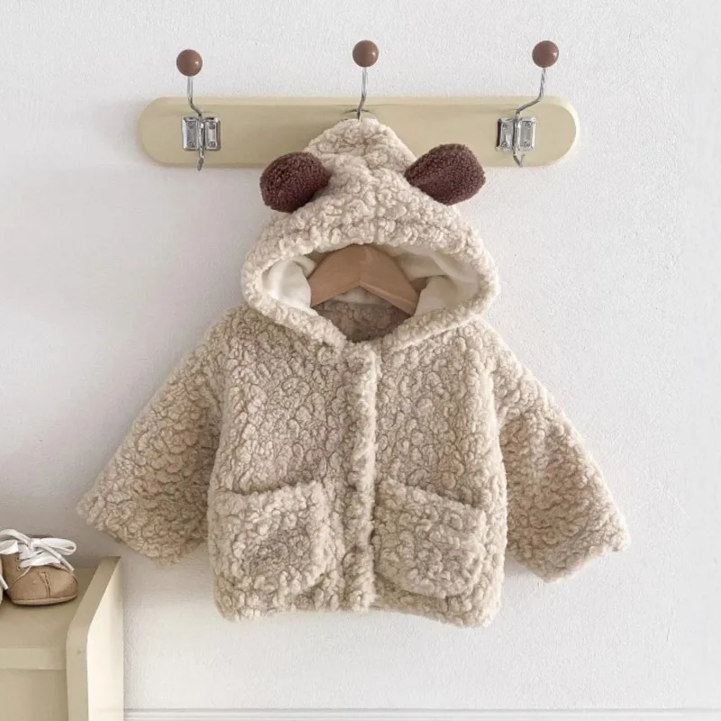 Newborn Baby Girl Boy Cotton Bear Ear Hooded Fleece Inside Jacket Infant Child Cute Fluffy Warm Coat Winter Baby Clothes 9M-3T
Newborn Baby Girl Boy Cotton Bear Ear Hooded Fleece Inside Jacket Infant Child Cute Fluffy Warm Coat Winter Baby Clothes 9M-3T