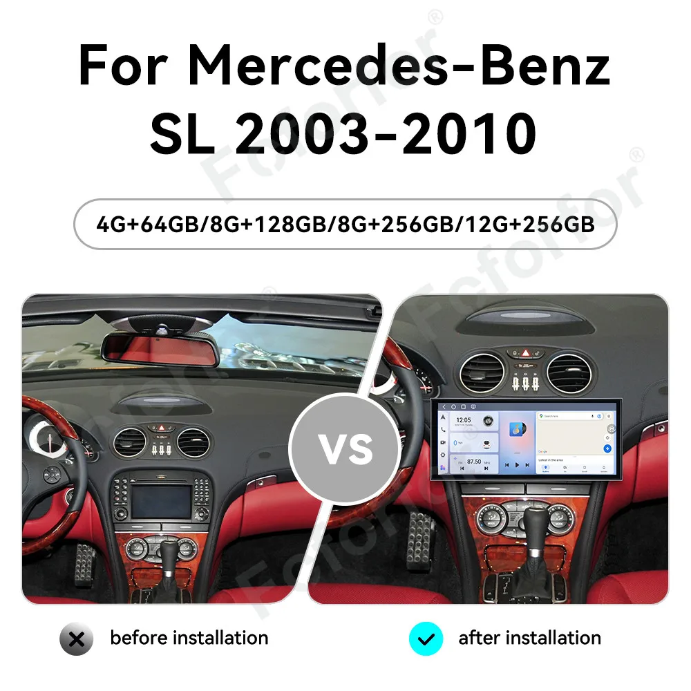 Android 15 HD Car radio 15.8 Inch Touch Screen Car GPS Navigation Multimedia Player DSP Head Unit For Mercedes-Benz SL 2003-2010
Android 15 HD Car radio 15.8 Inch Touch Screen Car GPS Navigation Multimedia Player DSP Head Unit For Mercedes-Benz SL 2003-2010