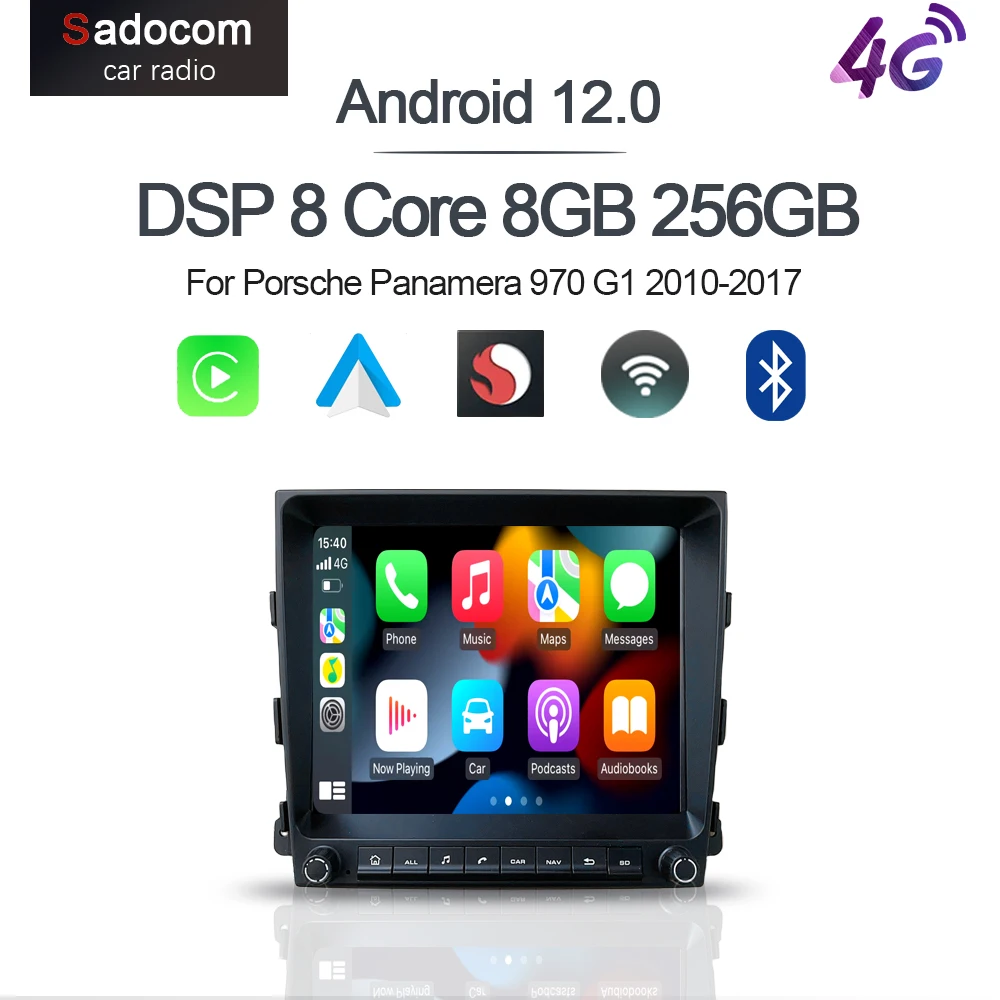 Carplay DSP автомобильный dvd-плеер Android 12,0 8Core 8GB + 128G радио GPS Wifi Мультимедиа для Porsche Panamera 970 G1 2010-2017 2012 2015
Carplay DSP автомобильный dvd-плеер Android 12,0 8Core 8GB + 128G радио GPS Wifi Мультимедиа для Porsche Panamera 970 G1 2010-2017 2012 2015