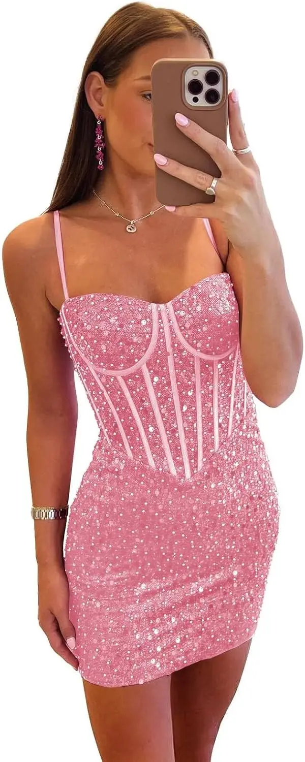 Sparkly Sequin Homecoming Dresses for Teens Sweetheart Full Beads Short Tight Party Gowns cocktail dresses dress party
Sparkly Sequin Homecoming Dresses for Teens Sweetheart Full Beads Short Tight Party Gowns cocktail dresses dress party