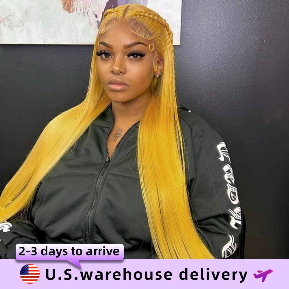 Yellow Colored 13x6 Lace Front Human Hair Wigs For Women Straight Transparent Lace Frontal Wig Pre Plucked Lemon Yellow Hair Wig
Yellow Colored 13x6 Lace Front Human Hair Wigs For Women Straight Transparent Lace Frontal Wig Pre Plucked Lemon Yellow Hair Wig
