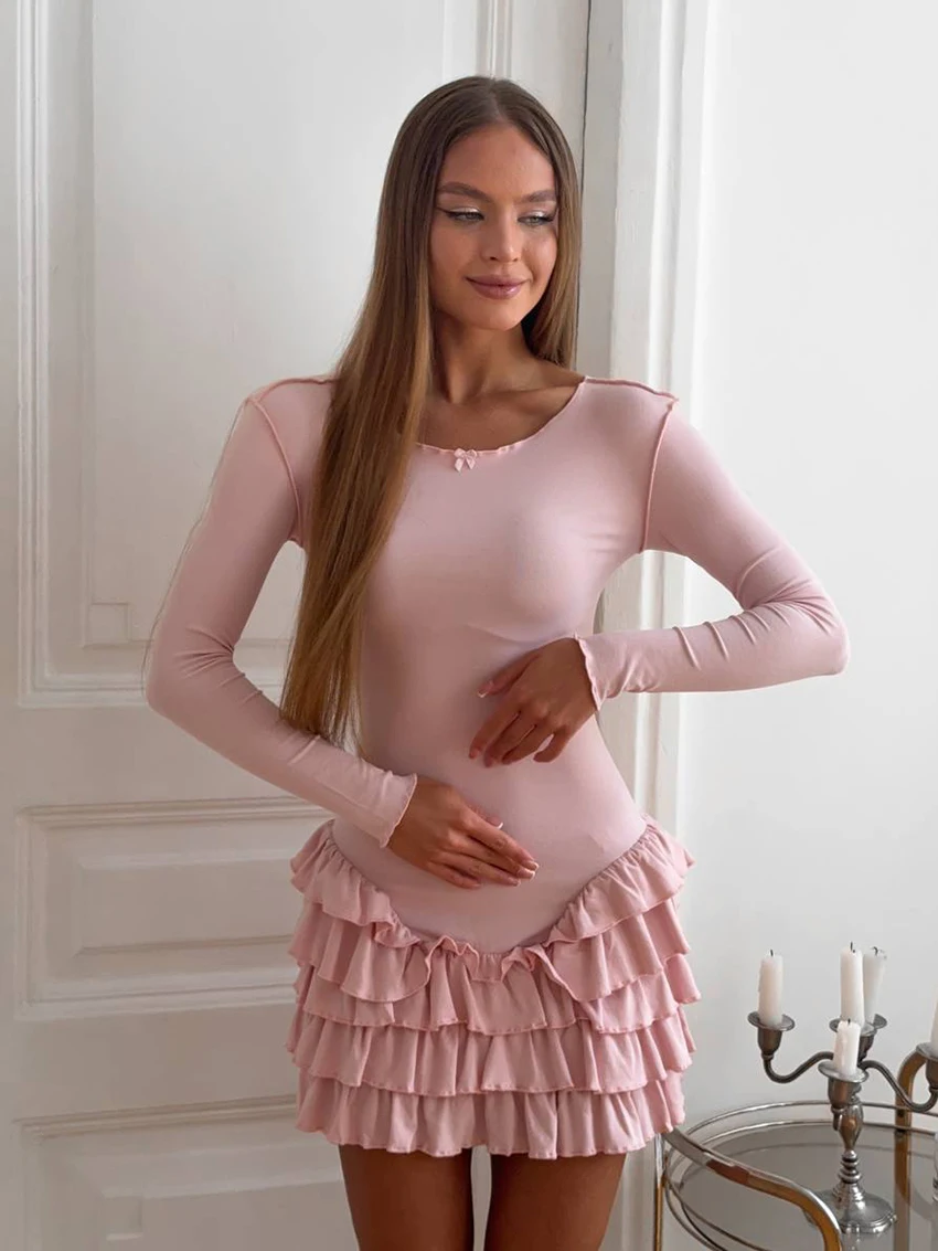 Marthaqiqi повседневные женские пижамы с длинными рукавами, сексуальные ночные рубашки с круглым вырезом, однотонное мини-платье, зимняя женская ночная рубашка, новинка 2023 г.
Marthaqiqi повседневные женские пижамы с длинными рукавами, сексуальные ночные рубашки с круглым вырезом, однотонное мини-платье, зимняя женская ночная рубашка, новинка 2023 г.