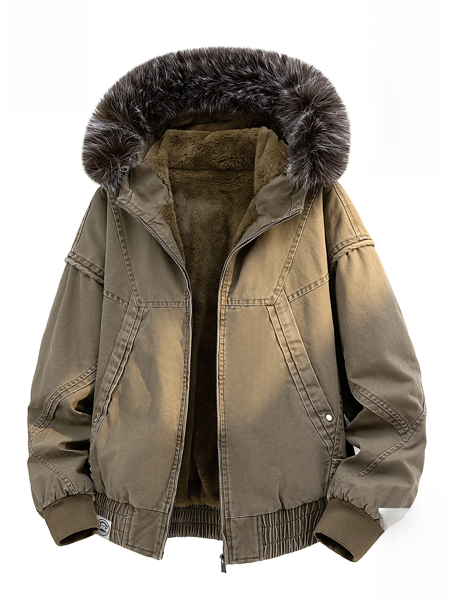 Мужская зимняя куртка Paul Frank Monkey с большим меховым воротником, на флисовой подкладке, утепленная, из хлопка, рабочая одежда, верхняя одежда
Мужская зимняя куртка Paul Frank Monkey с большим меховым воротником, на флисовой подкладке, утепленная, из хлопка, рабочая одежда, верхняя одежда