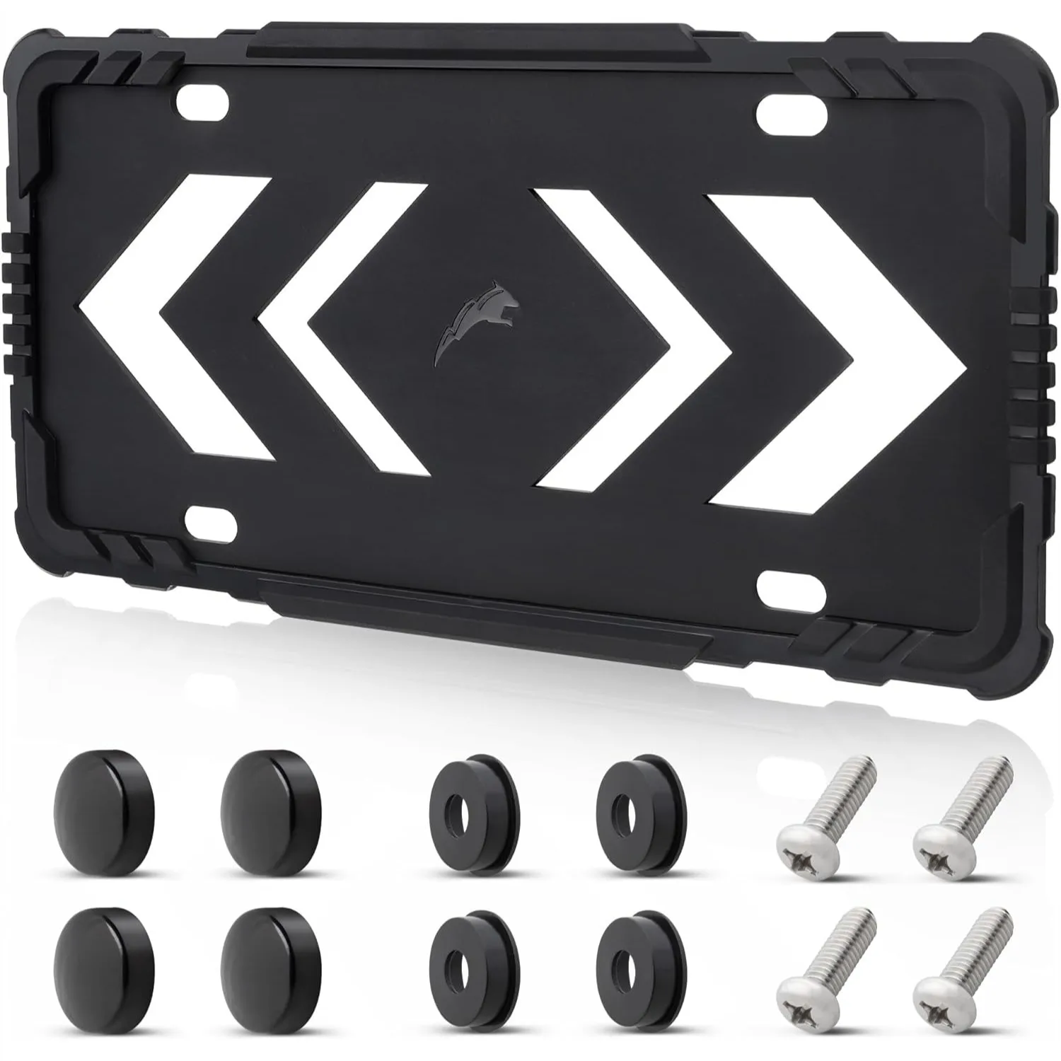 Silicone License Plate Frame, Rattle & Rust Proof Rubber Holder, Universal Front Rear Car Tag with Drainage Holes, Black
Silicone License Plate Frame, Rattle & Rust Proof Rubber Holder, Universal Front Rear Car Tag with Drainage Holes, Black