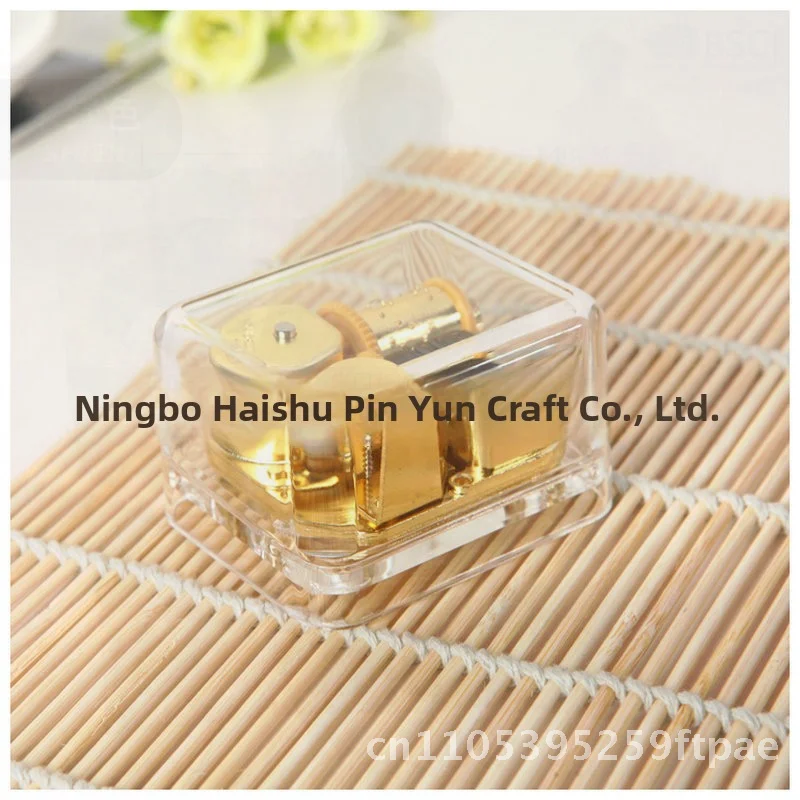 Gold Plated Wind-Up Acrylic Music Box Transparent Square Home Decor Creative Musical Gift Tracks: Castle in the Sky & More
Gold Plated Wind-Up Acrylic Music Box Transparent Square Home Decor Creative Musical Gift Tracks: Castle in the Sky & More