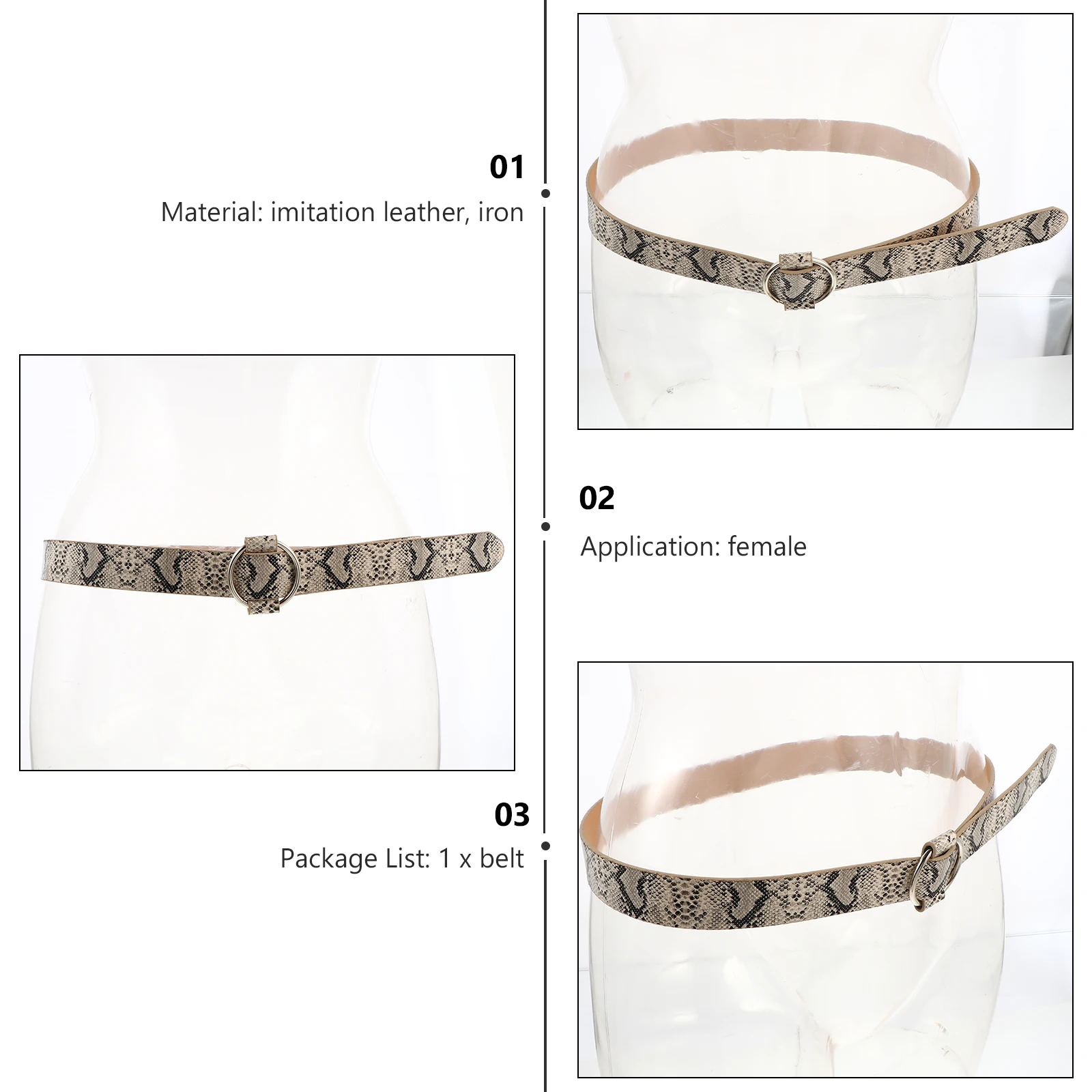 1pc Elastic Snake Print Belt for Women Round Buckle Imitation Casual Waist Party Decoration Gift
1pc Elastic Snake Print Belt for Women Round Buckle Imitation Casual Waist Party Decoration Gift