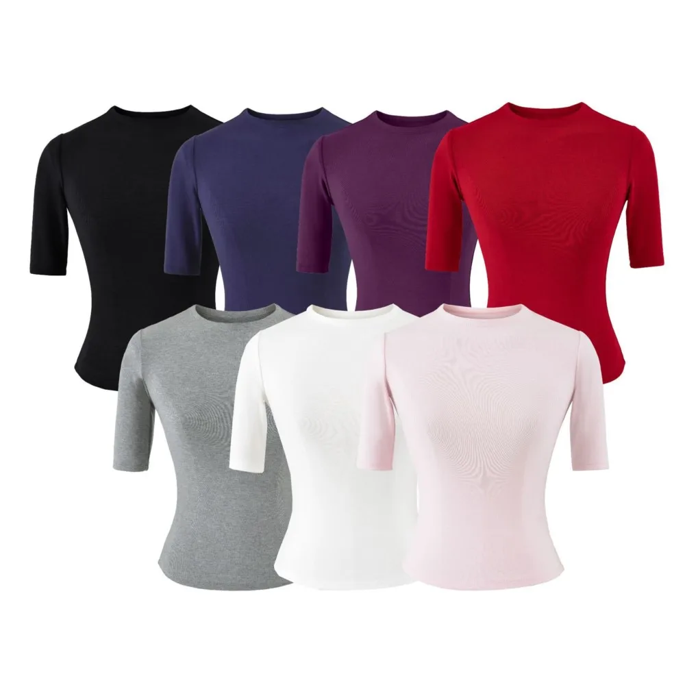 2026 Simple Style Blusas T Shirt Tee Middle Sleeves Top All-match Casual Temperament Slim Solid Color Round Neck Bottoming Shirt
2026 Simple Style Blusas T Shirt Tee Middle Sleeves Top All-match Casual Temperament Slim Solid Color Round Neck Bottoming Shirt