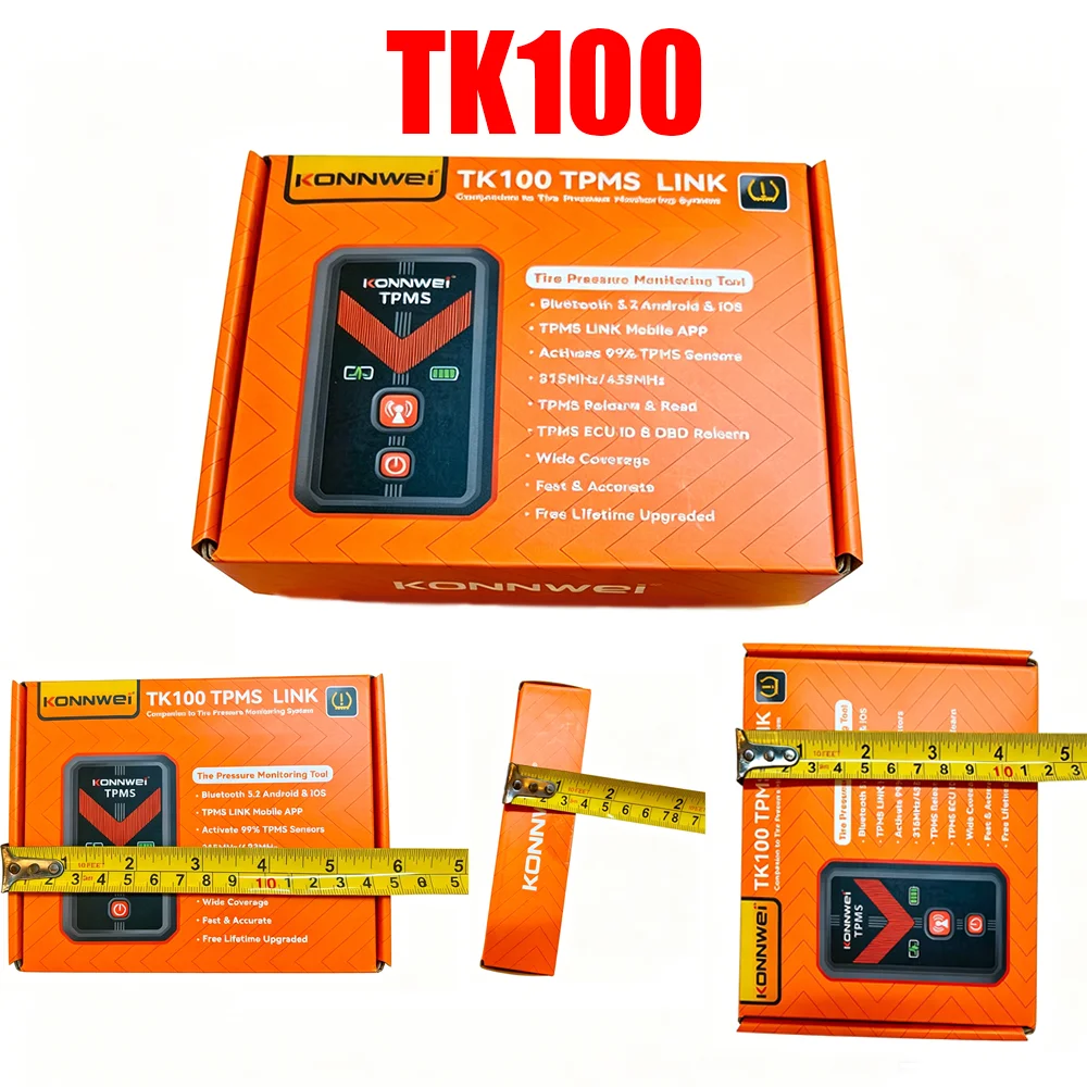 NEW KONNWEI TK100 General Motor Tire TPMS Sensor TK100 Programmable Wheel Pressure System Pressure Monitoring System Sensor Tool
NEW KONNWEI TK100 General Motor Tire TPMS Sensor TK100 Programmable Wheel Pressure System Pressure Monitoring System Sensor Tool
