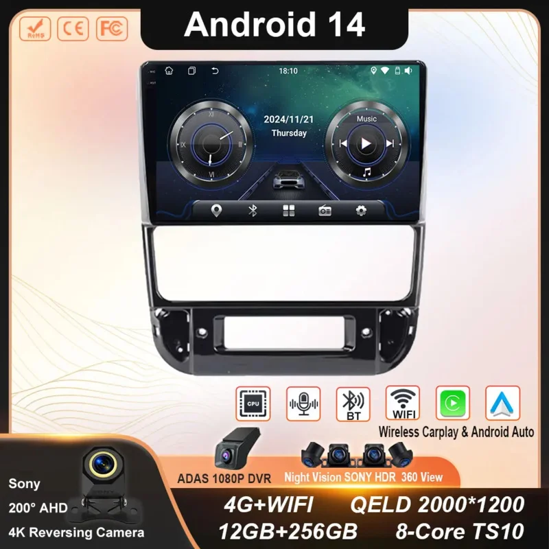 Автомобиль Android для Peugeot 406 1994-2005 Мультимедийная стереосистема QLED Радио Видео головное устройство Плеер GPS BT Carplay Android Auto без 2din
Автомобиль Android для Peugeot 406 1994-2005 Мультимедийная стереосистема QLED Радио Видео головное устройство Плеер GPS BT Carplay Android Auto без 2din