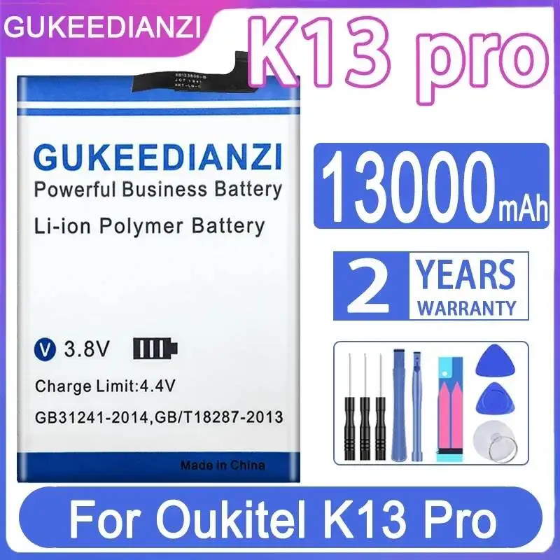 For Oukitel K13 Pro Mobile Phone Battery 13000mAh High-Capacity
For Oukitel K13 Pro Mobile Phone Battery 13000mAh High-Capacity