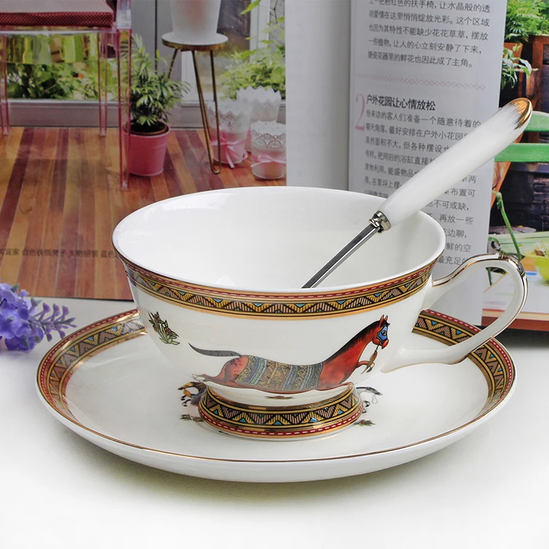 Classic Horse Pattern Office Meeting Cup Business Gifts Couple Coffee cup Set Nobility Style Afternoon Teacup
Classic Horse Pattern Office Meeting Cup Business Gifts Couple Coffee cup Set Nobility Style Afternoon Teacup