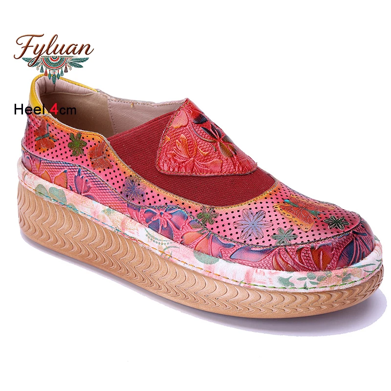 New Spring Summer Retro Print Elastic Band Women's Shoes Flat Heels 4cm Round Toe Hollow Sewing Line Ladies Pumps Bohemian Shoes
New Spring Summer Retro Print Elastic Band Women's Shoes Flat Heels 4cm Round Toe Hollow Sewing Line Ladies Pumps Bohemian Shoes