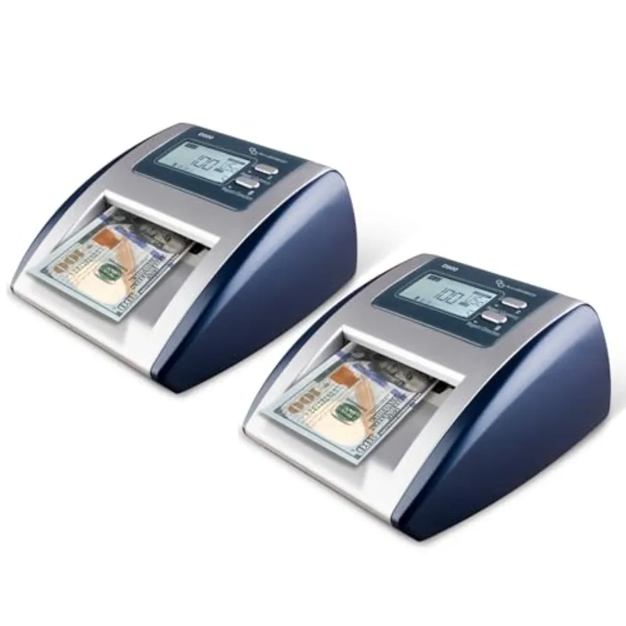 Commercial-grade UL-listed D500 5-point automatic counterfeit bill detector for US dollar bills, compact black plastic housing,
Commercial-grade UL-listed D500 5-point automatic counterfeit bill detector for US dollar bills, compact black plastic housing,