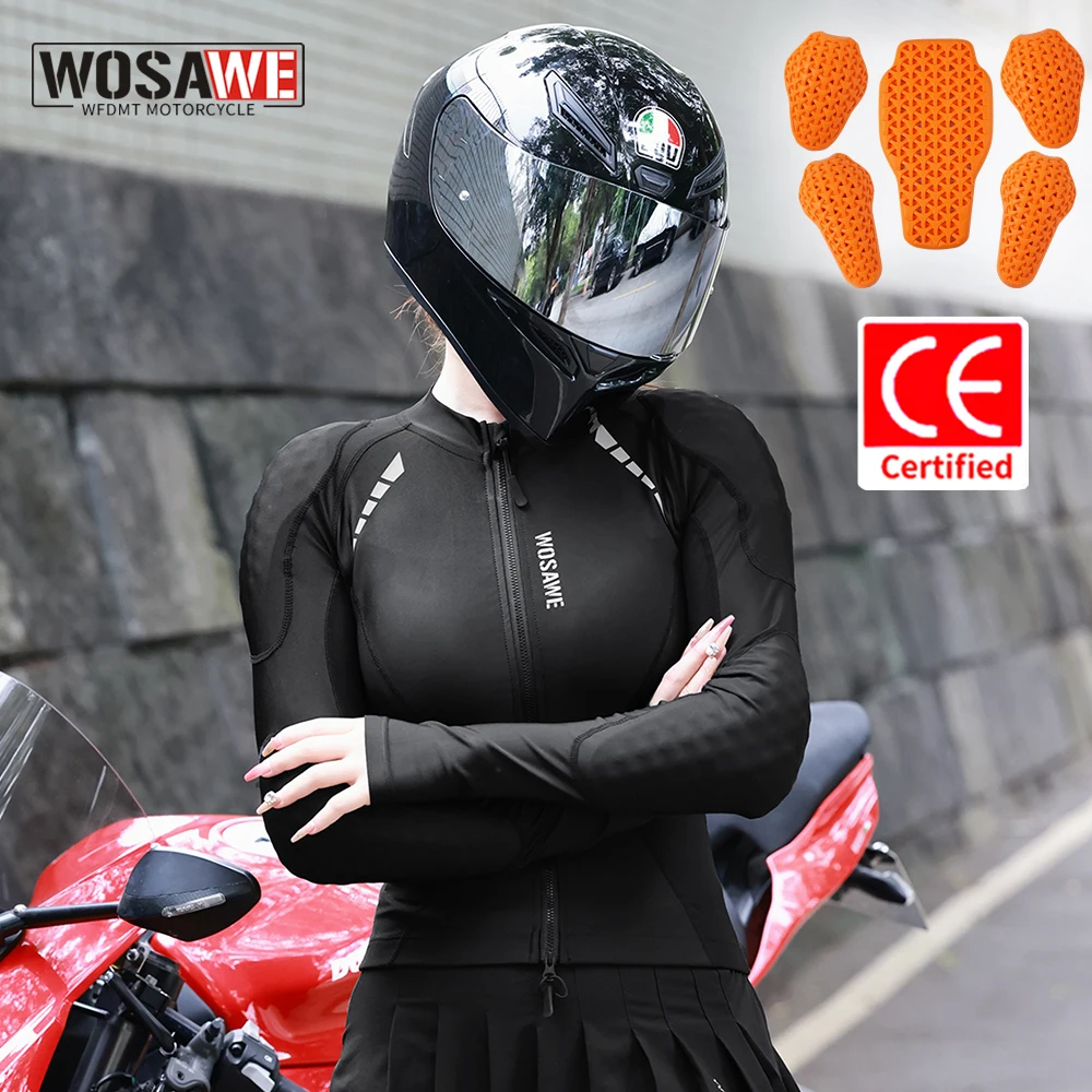 WOSAWE Women Motorcycle Jacket CE Approved Motorcycle Body Armor Downhill Motorbike Protection Moto Racing Jacket Mesh Clothing
WOSAWE Women Motorcycle Jacket CE Approved Motorcycle Body Armor Downhill Motorbike Protection Moto Racing Jacket Mesh Clothing