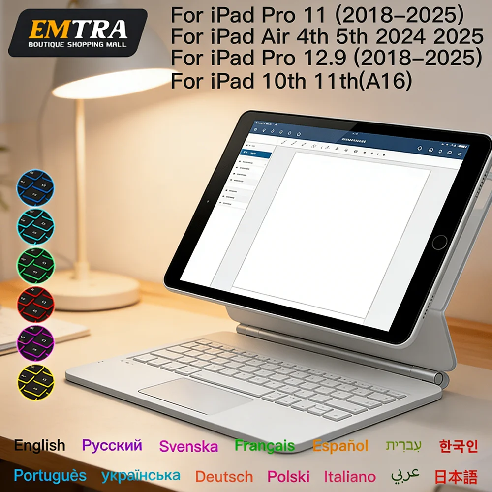 Чехлы для iPad Pro 11 дюймов (2018, 2022), для iPad Air 4/5 10.9, для iPad 10-го/11-го поколения, для iPad Pro 12.9, для iPad Air 13
Чехлы для iPad Pro 11 дюймов (2018, 2022), для iPad Air 4/5 10.9, для iPad 10-го/11-го поколения, для iPad Pro 12.9, для iPad Air 13