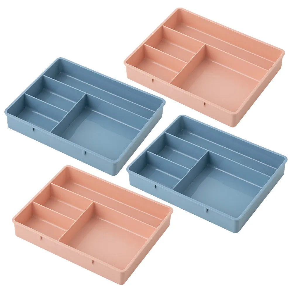 4Pcs Desktop Drawer Organizer Storage Box with Compartments for Pens Paper Clips Notepads Makeup Brushes Jewelry Utensils Office
4Pcs Desktop Drawer Organizer Storage Box with Compartments for Pens Paper Clips Notepads Makeup Brushes Jewelry Utensils Office