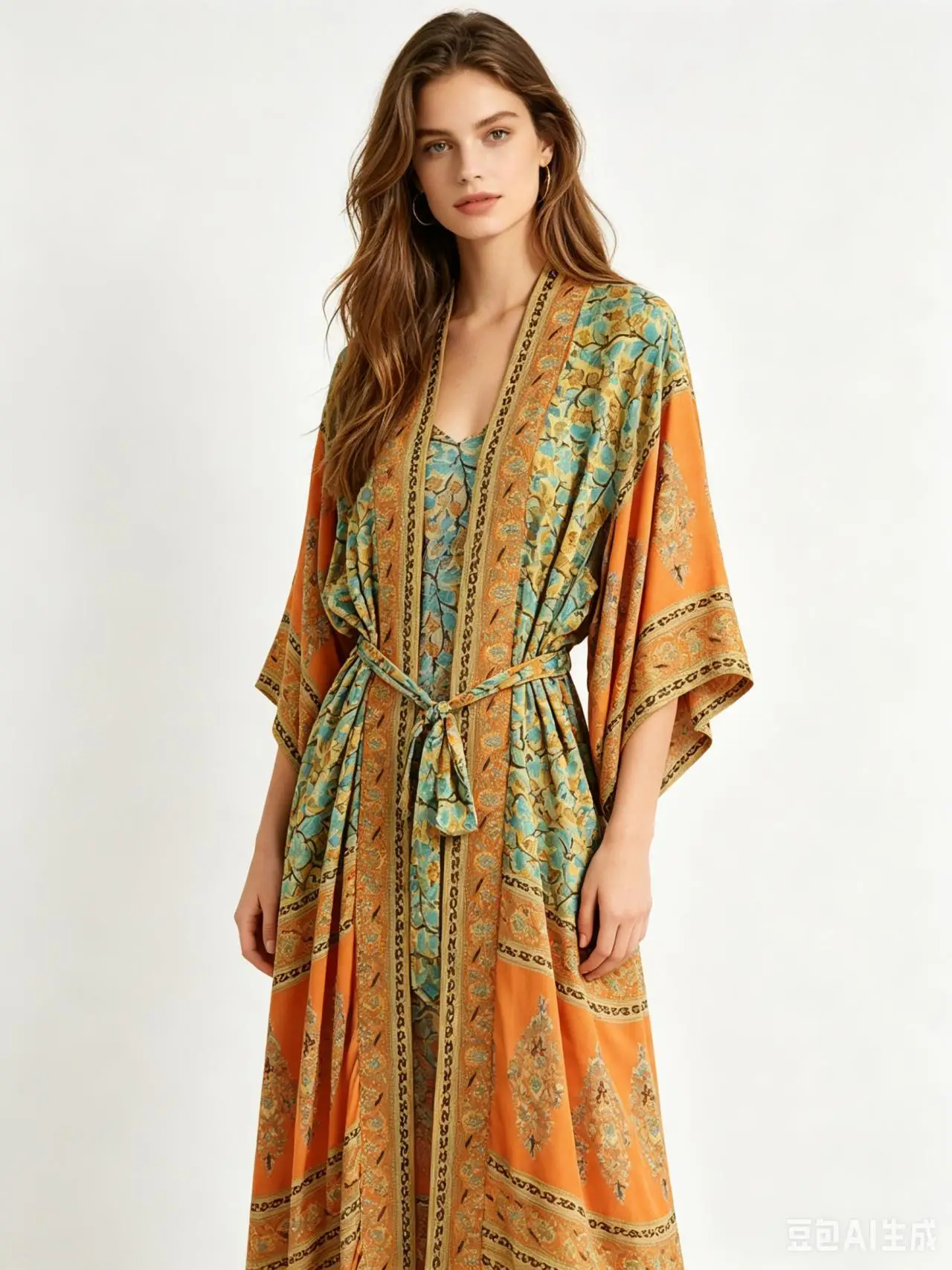 European and American style women's clothing new positioning printing and ankle kimono-style robe yellow
European and American style women's clothing new positioning printing and ankle kimono-style robe yellow
