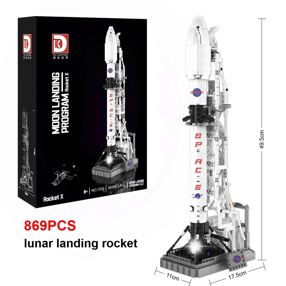 MOC Space Rocket Building Toy Lunar Landing Rocket Assembly Model 2026 Hot Sale Toy Birthday Gift
MOC Space Rocket Building Toy Lunar Landing Rocket Assembly Model 2026 Hot Sale Toy Birthday Gift