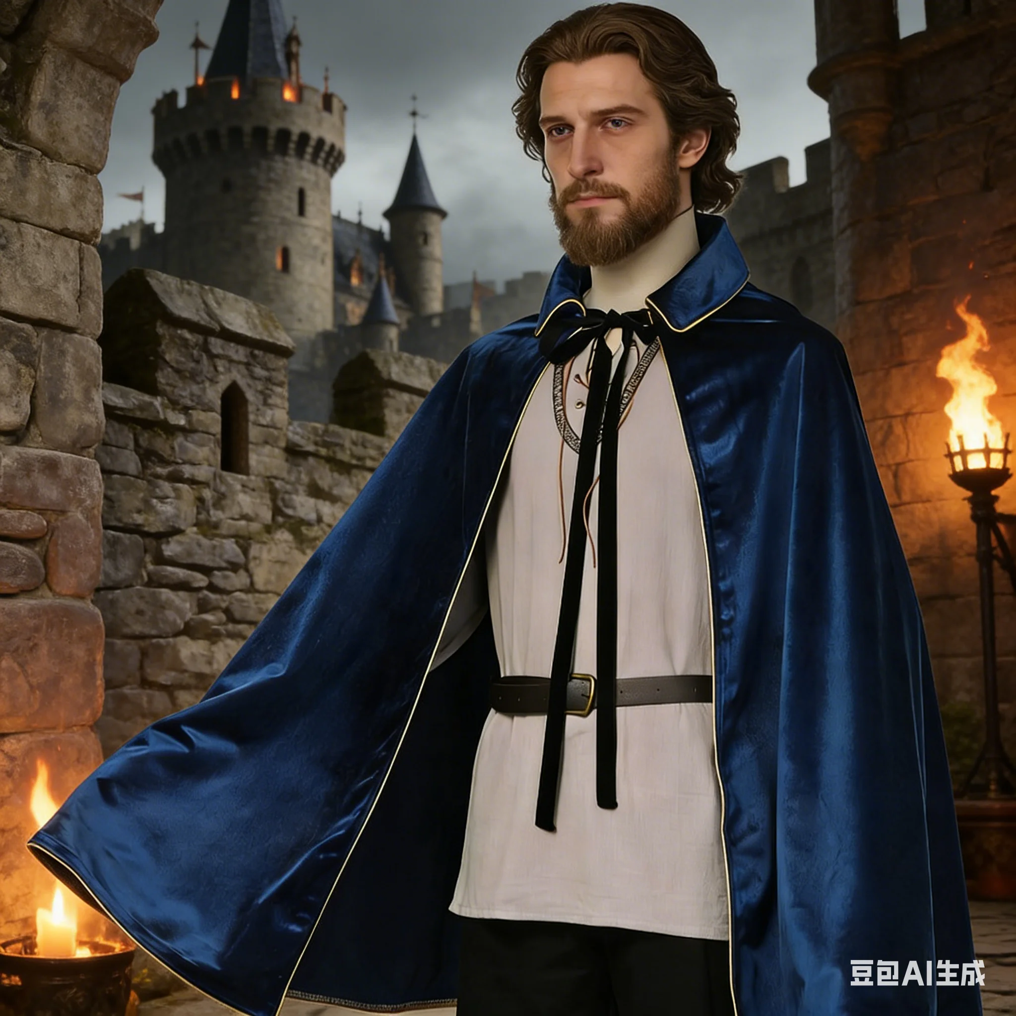 Medieval Cloak Vintage Velvet Cape Halloween Stage Performance Costume
Medieval Cloak Vintage Velvet Cape Halloween Stage Performance Costume