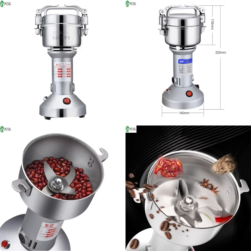 Electric Grain Grinder for 150g Herbs Spices Coffee Beans Portable Electric Spice Grinder 220V 3 Blade 36000 RPM Food Grinder
Electric Grain Grinder for 150g Herbs Spices Coffee Beans Portable Electric Spice Grinder 220V 3 Blade 36000 RPM Food Grinder