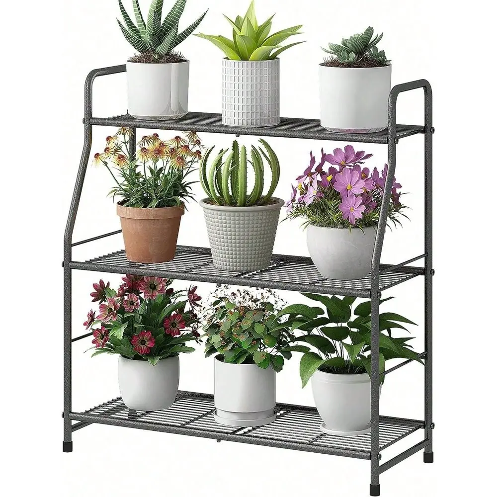 5Tier Plant Shelf For Indoor Outdoor, Waterproof Metal Tall Plant Stand For Living Room Bathroom Balcony Garden, BlackGP
5Tier Plant Shelf For Indoor Outdoor, Waterproof Metal Tall Plant Stand For Living Room Bathroom Balcony Garden, BlackGP