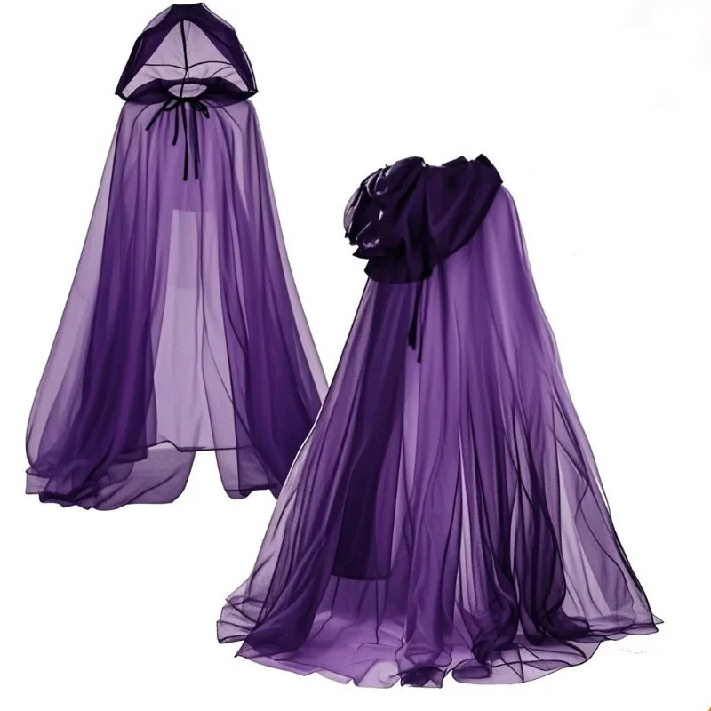 Dark Gothic Long Tulle Hooded Cloak Stylish Witch Cape Halloween Carnival Masquerade Stage Performance Cosplay Costume
Dark Gothic Long Tulle Hooded Cloak Stylish Witch Cape Halloween Carnival Masquerade Stage Performance Cosplay Costume