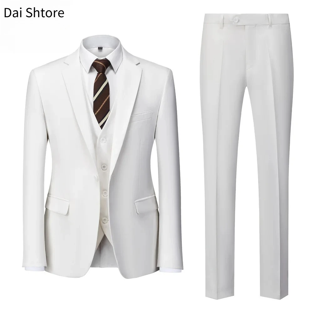 Dai Shtore Boutique Solid Color Men's Official Business Suit Bride's Wedding Dress Party Male Suit (Jacket + Vest + Pants )
Dai Shtore Boutique Solid Color Men's Official Business Suit Bride's Wedding Dress Party Male Suit (Jacket + Vest + Pants )