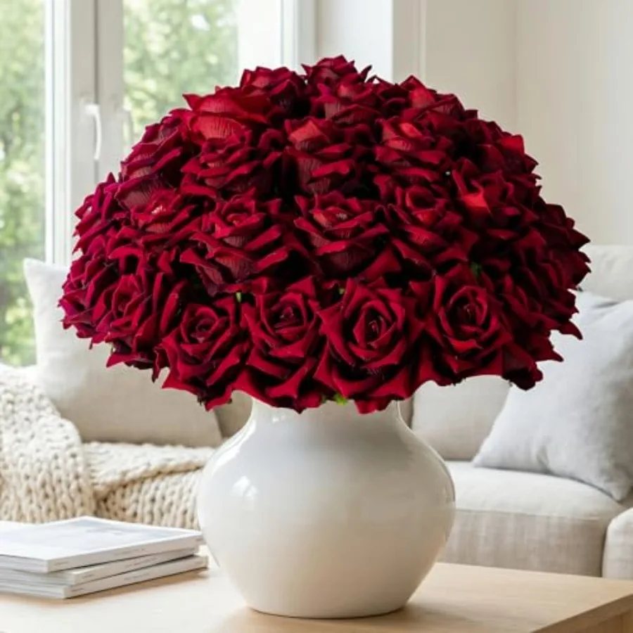 Fake Roses Faux Flowers Silk Roses Artificial Roses with Stems Realistic Artificial Flowers Suitable for Indoor Home Decoration
Fake Roses Faux Flowers Silk Roses Artificial Roses with Stems Realistic Artificial Flowers Suitable for Indoor Home Decoration