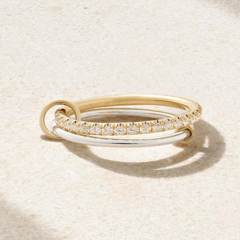 925 Sterling Silver Original Certificate Two Tone Pave CZ Stackable Ring For Women Fine Jewelry
925 Sterling Silver Original Certificate Two Tone Pave CZ Stackable Ring For Women Fine Jewelry