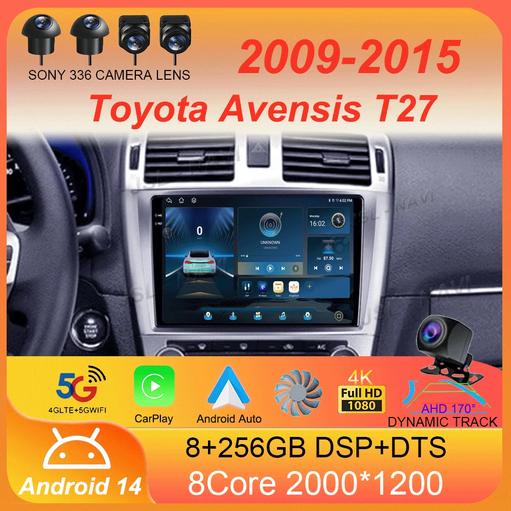 Автомобильный радиоприемник Android 14 для Toyota Avensis T27 2009-2015 навигация GPS мультимедийный плеер стерео wifi + 4G Carplay авто видео 2din
Автомобильный радиоприемник Android 14 для Toyota Avensis T27 2009-2015 навигация GPS мультимедийный плеер стерео wifi + 4G Carplay авто видео 2din