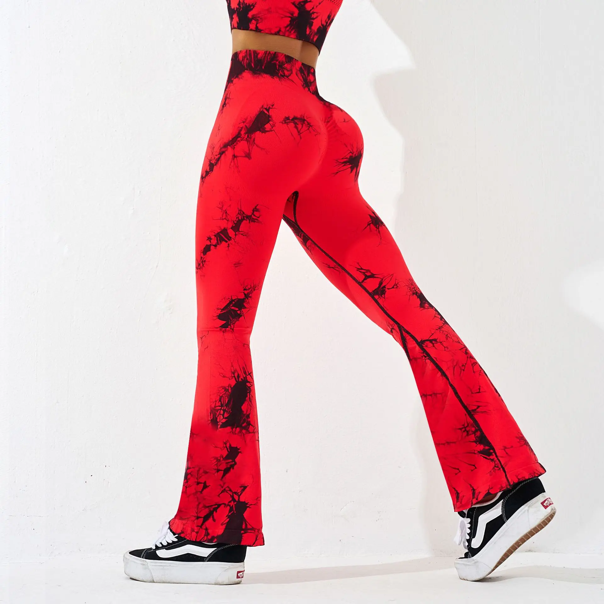 High Waist Flared Yoga Pants Tummy Control Squat Proof Leggings Non See-through Workout Pants Seamless Activewear for Women
High Waist Flared Yoga Pants Tummy Control Squat Proof Leggings Non See-through Workout Pants Seamless Activewear for Women