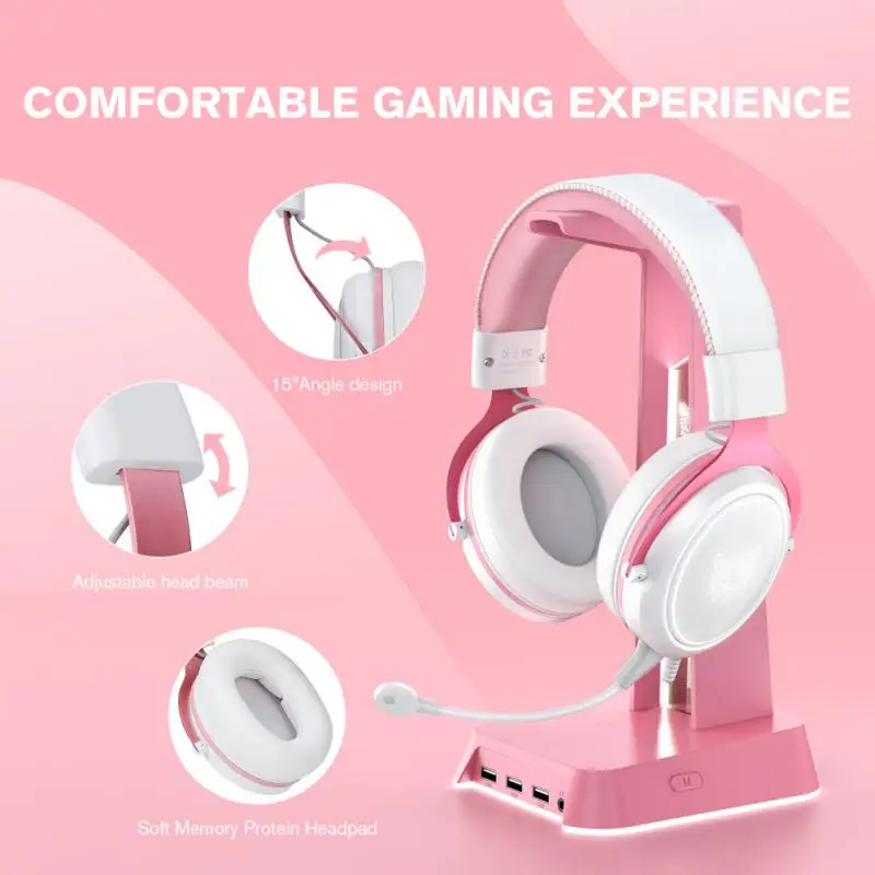 X10 Gaming Headphones with Detachable Cute Cat Ear RBG Lighting Gaming Headset Gamer Earphone with Mic for PC Gaming
X10 Gaming Headphones with Detachable Cute Cat Ear RBG Lighting Gaming Headset Gamer Earphone with Mic for PC Gaming