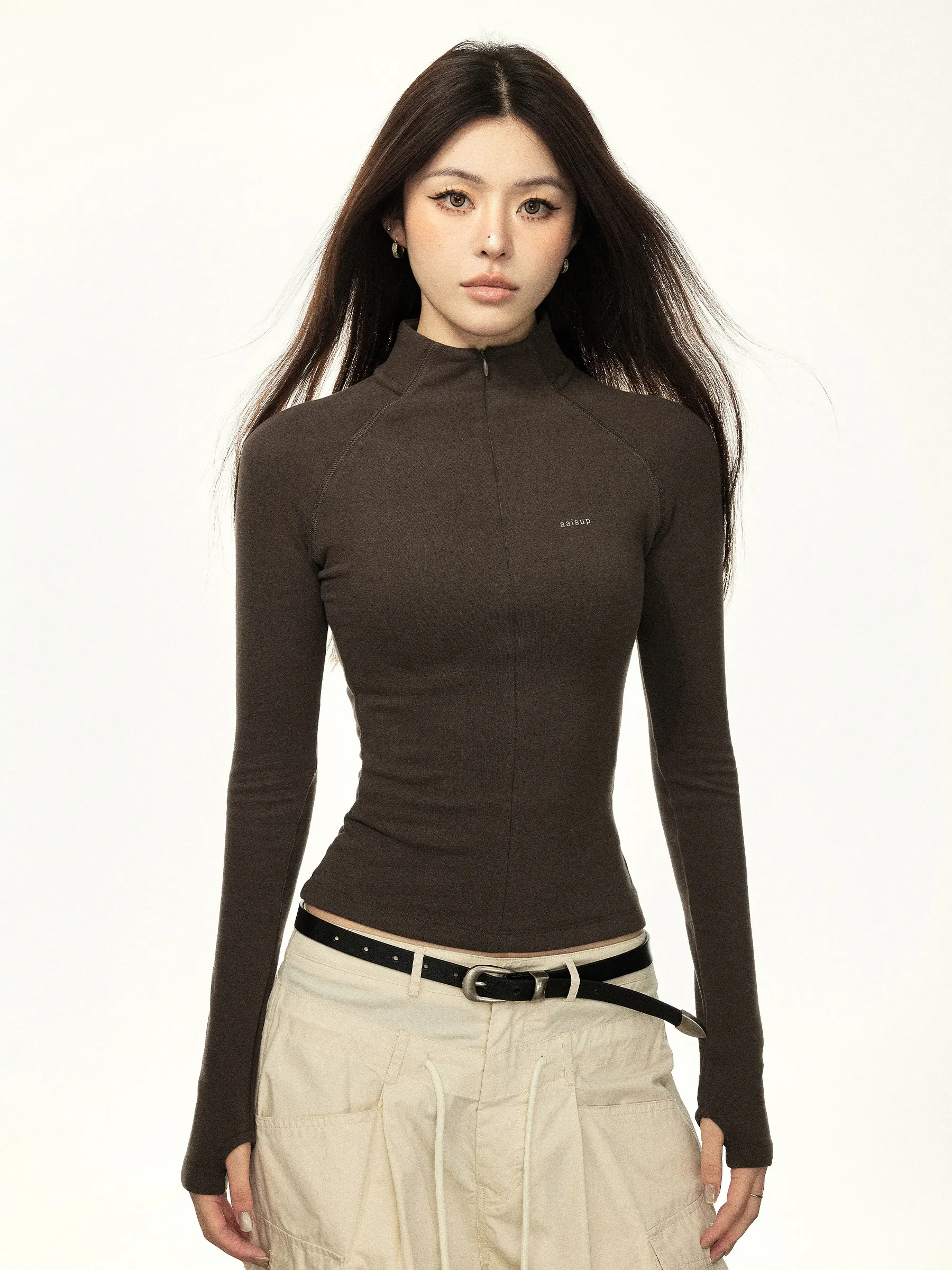 Slim Fit Half Zipper Dervo Base Shirt Women's Trendy Inner Wear T-Shirt Casual Style Regular Sleeve Length High Collar
Slim Fit Half Zipper Dervo Base Shirt Women's Trendy Inner Wear T-Shirt Casual Style Regular Sleeve Length High Collar