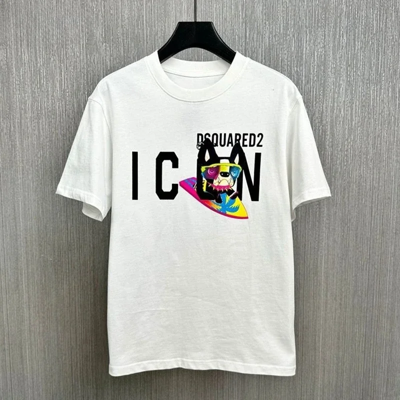 2025 Loose Oversize Short-sleeved T-shirt Men's and Women's Crew Neck Top Quadratic ICON Tide Couple Half-sleeved Dsq2
2025 Loose Oversize Short-sleeved T-shirt Men's and Women's Crew Neck Top Quadratic ICON Tide Couple Half-sleeved Dsq2