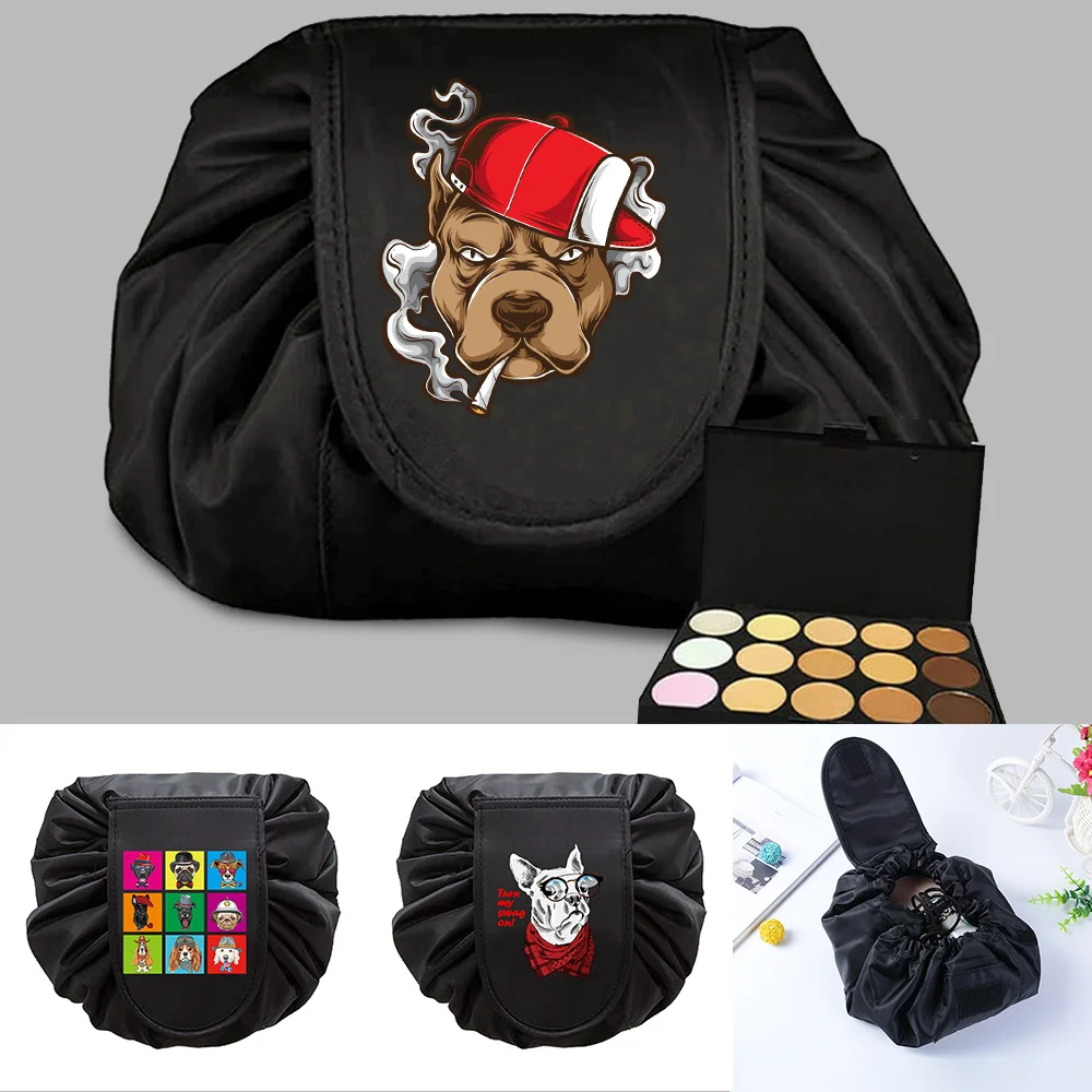 Dog Print Lazy Drawstring Cosmetic Bag Lady Travel Makeup Bag Organizer Women Make Up Case Storage Pouch New Toiletry Beauty Kit
Dog Print Lazy Drawstring Cosmetic Bag Lady Travel Makeup Bag Organizer Women Make Up Case Storage Pouch New Toiletry Beauty Kit