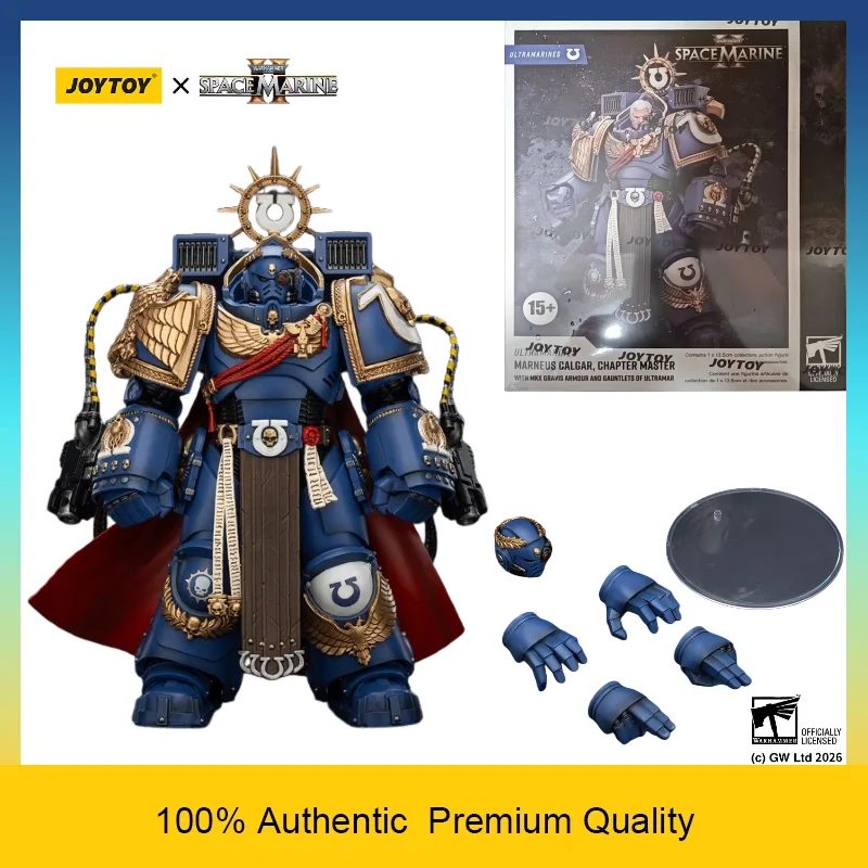 JOYTOY Warhammer 40K Space Marine 2 Ultramarines Chapter Master Marneus Calgar 1/18 Scale Collectible Articulated Action Figure
JOYTOY Warhammer 40K Space Marine 2 Ultramarines Chapter Master Marneus Calgar 1/18 Scale Collectible Articulated Action Figure