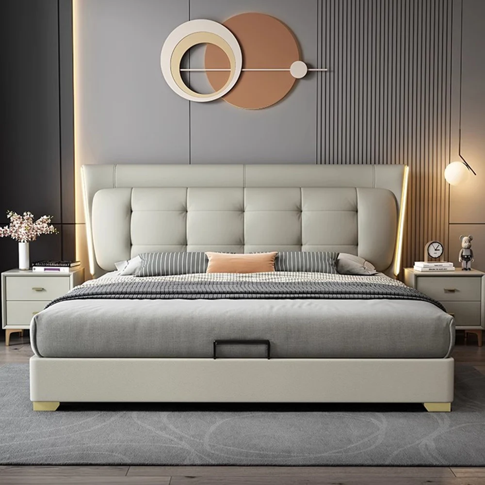 Woman Nightstands Bed Metal Leg Lounge Modern Queen Bed Reading Organizer Cama De Lujo Para Dormitorio Bedroom Furniture
Woman Nightstands Bed Metal Leg Lounge Modern Queen Bed Reading Organizer Cama De Lujo Para Dormitorio Bedroom Furniture