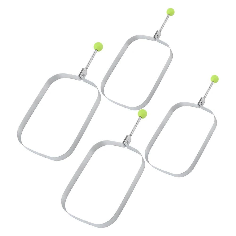 4 Pcs Cake Mold Medium Small Stainless Steel Rectangle Egg Ring Egg Shaper Mold Pancake Maker Baking Tools
4 Pcs Cake Mold Medium Small Stainless Steel Rectangle Egg Ring Egg Shaper Mold Pancake Maker Baking Tools