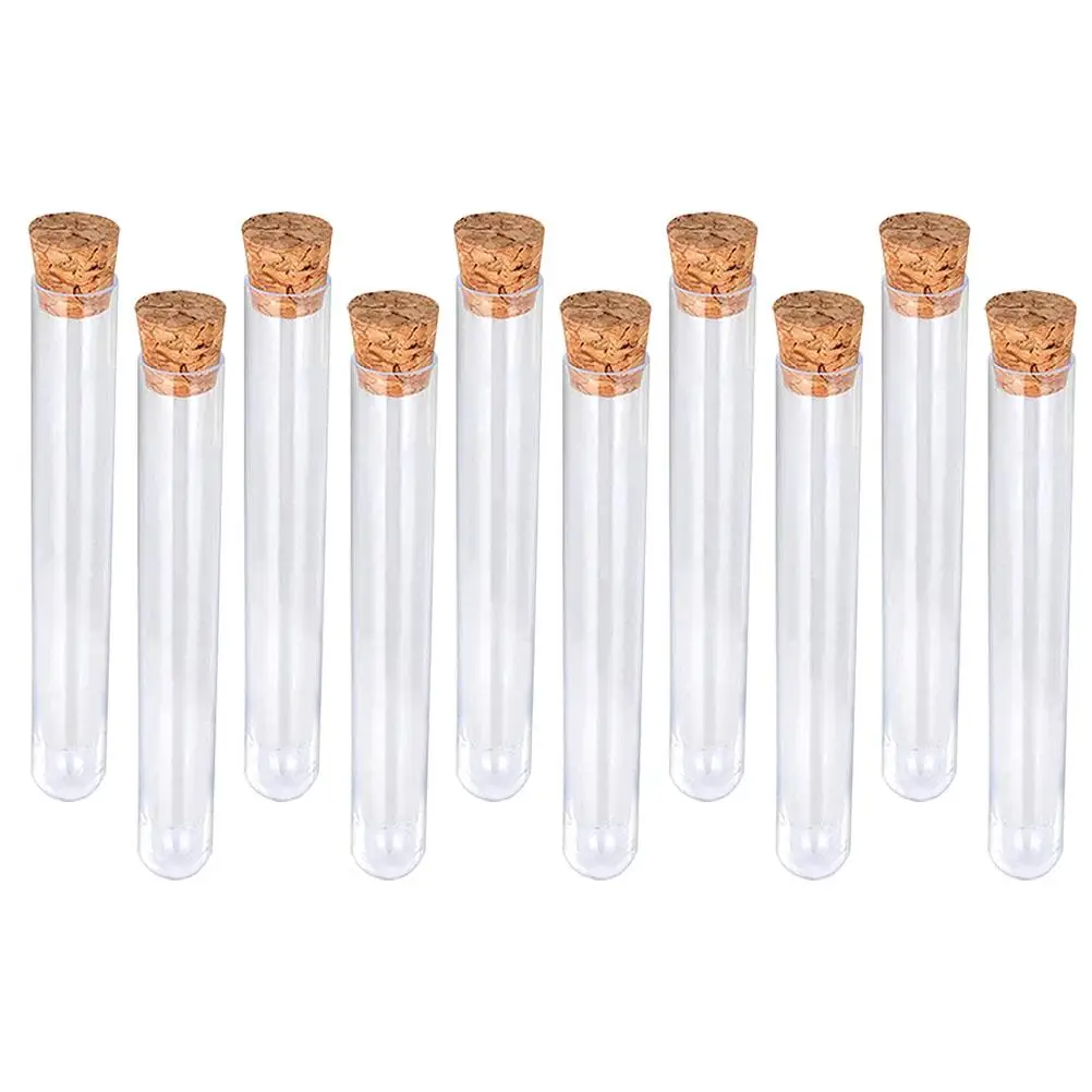 Cork Test Tube Clear Plastic Scientific Tubes for Experiment Craft Storage Reusable Jewelry Making Artwork Decoration Dry Flower
Cork Test Tube Clear Plastic Scientific Tubes for Experiment Craft Storage Reusable Jewelry Making Artwork Decoration Dry Flower