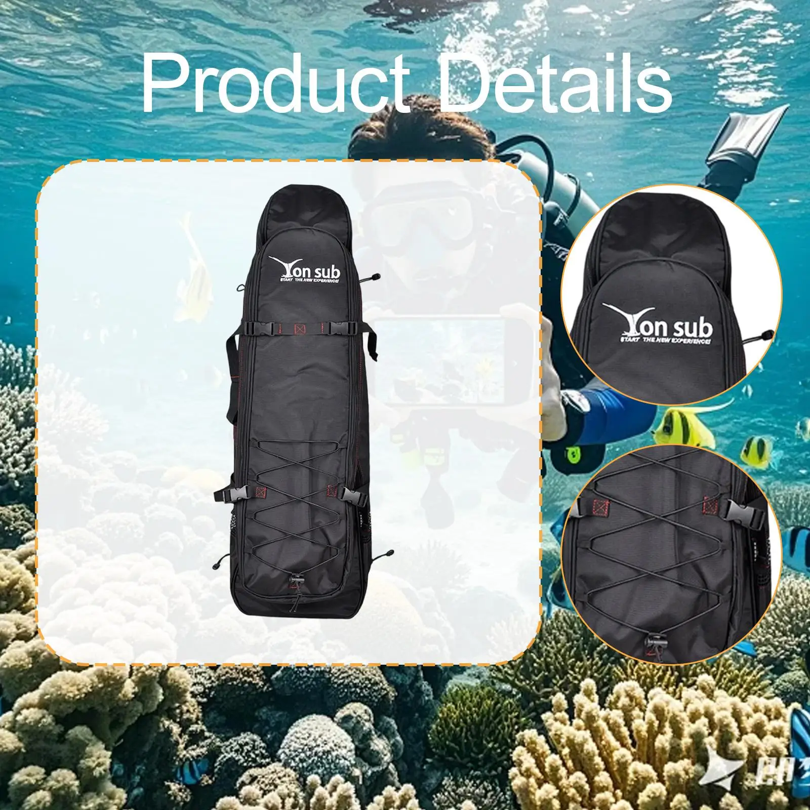 Long Fins Storage Bag Freediving Fins Backpack Wear Resistant Outdoor Practical Breathable Versatile Storage Utility Backpack
Long Fins Storage Bag Freediving Fins Backpack Wear Resistant Outdoor Practical Breathable Versatile Storage Utility Backpack