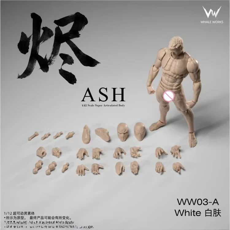Pre-sale 1/12 Scale Male Body Dolls ASH WHALE WORKS Toys Super Articulated Replaceable Head Action Figures Collectible
Pre-sale 1/12 Scale Male Body Dolls ASH WHALE WORKS Toys Super Articulated Replaceable Head Action Figures Collectible