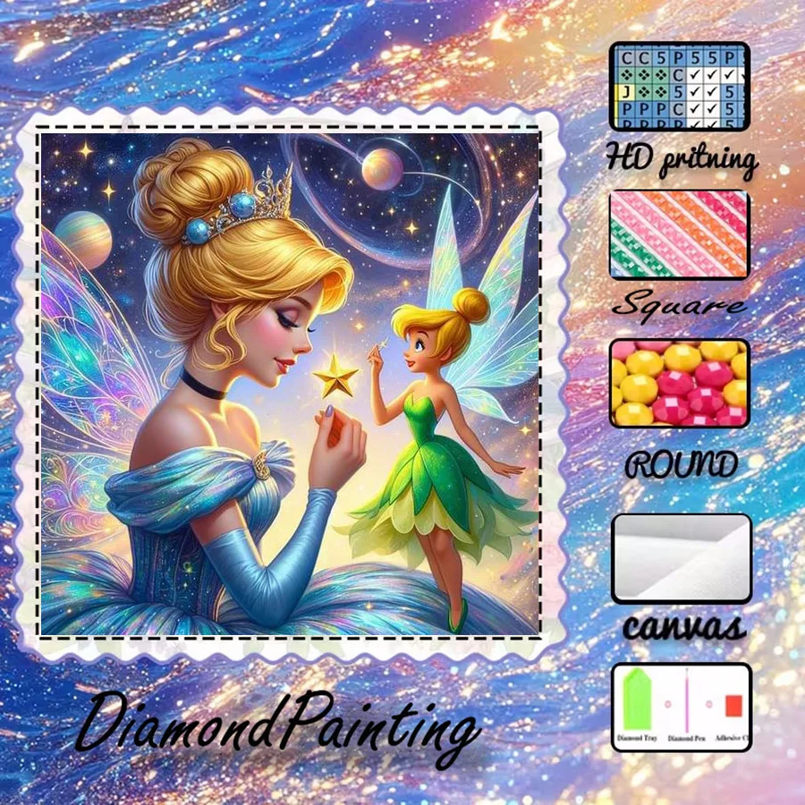 1 piece - Potdemiel-5D-DIY - Flocking cloth - Special drill - Diamond painting set - Fairy, magic - Diamond art
1 piece - Potdemiel-5D-DIY - Flocking cloth - Special drill - Diamond painting set - Fairy, magic - Diamond art