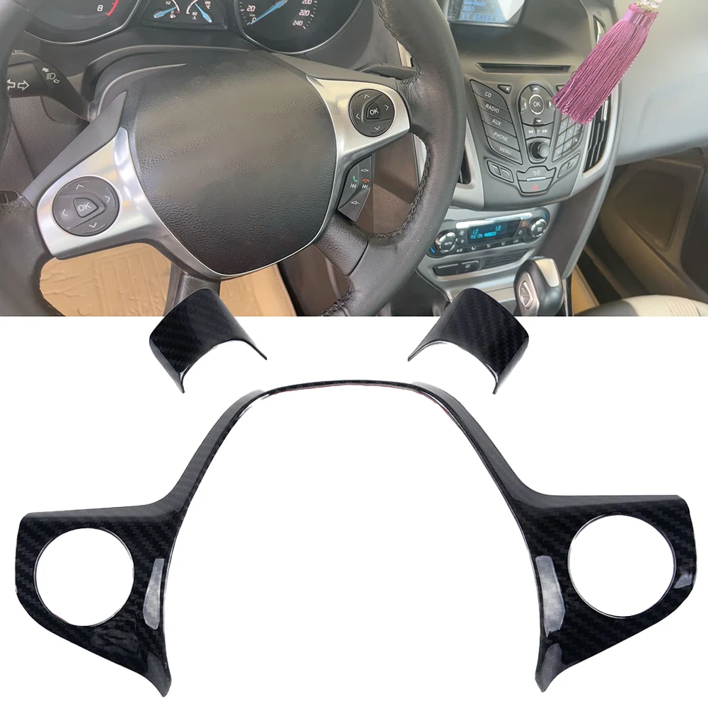 3Pcs/set Carbon Fiber Style Steering Wheel Cover Trim Auto Styling For Ford Focus 2012-2014 Auto Accessories
3Pcs/set Carbon Fiber Style Steering Wheel Cover Trim Auto Styling For Ford Focus 2012-2014 Auto Accessories