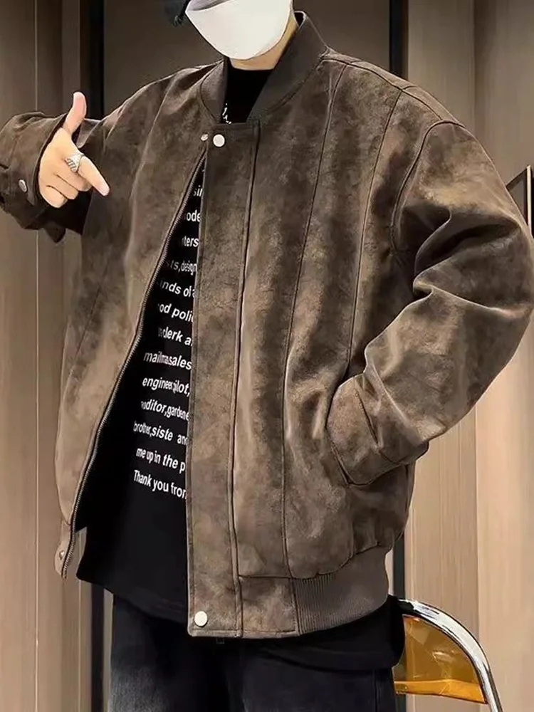 Men's ort Suede Jaet Autumn Winter American Retro Flight Jaet Splice Cotton Baseball orm Loose Fit Youth Trend
Men's ort Suede Jaet Autumn Winter American Retro Flight Jaet Splice Cotton Baseball orm Loose Fit Youth Trend